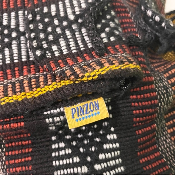 Pinzon Woven Drawstring Boho Hippie Bag Rasta Back Pack - Picture 8 of 16